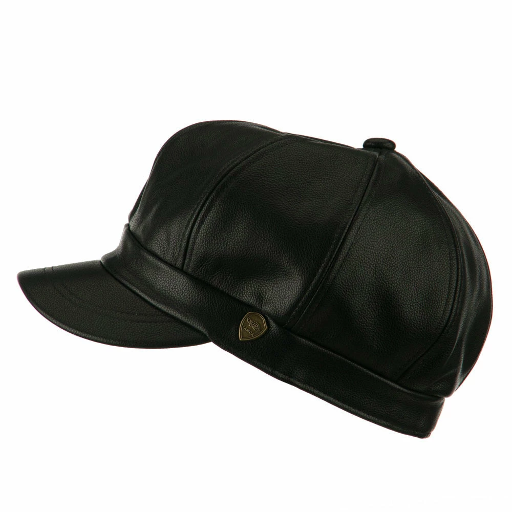 City Hunter Faux Leather Spitfire Hat 17 City Hunter Faux Leather Spitfire Hat - Image 15