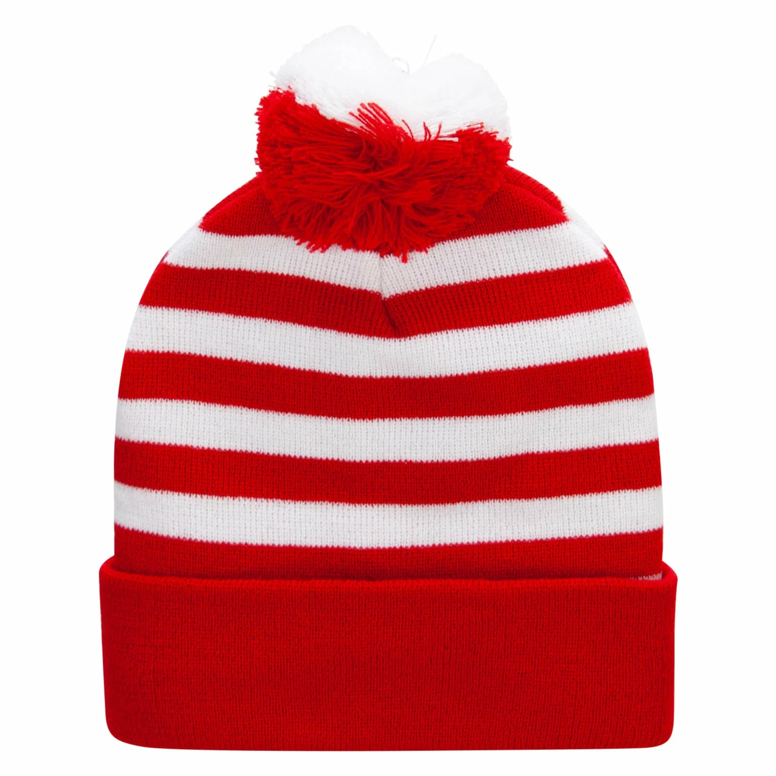 E4Hats Striped Pom Pom Cuff Long Beanie 7 E4Hats Striped Pom Pom Cuff Long Beanie - Image 5
