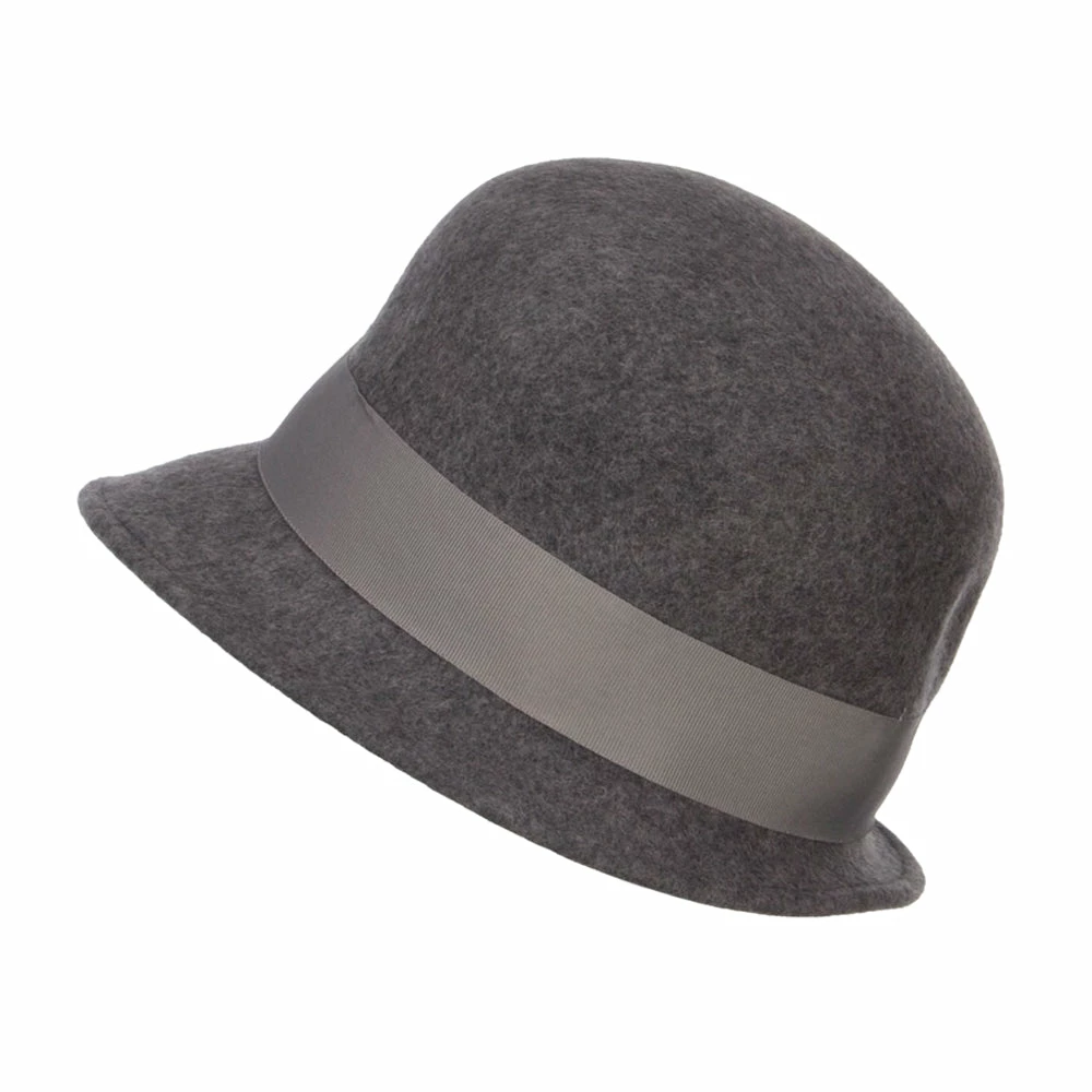 Jeanne Simmons Women's Flower Satin Band Wool Cloche 5 Jeanne Simmons Women's Flower Satin Band Wool Cloche - Image 3