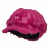 Something Special Soft Fur Patttern Newsboy Hat -Adams Shop fp001nb fuchsia 1