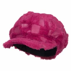 Something Special Soft Fur Patttern Newsboy Hat