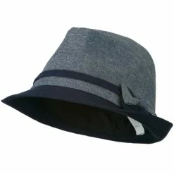 Jeanne Simmons Girl's Fedora With Two Bow Accent