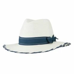 Something Special Floppy Grosgrain Hatband Panama Fedora 31 Something Special Floppy Grosgrain Hatband Panama Fedora -Adams Shop fu001cf white navy 5