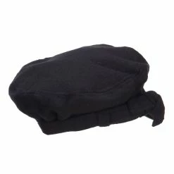 Jeanne Simmons Women's Classic Felt Newsboy Cap -Adams Shop fu001nb black 3