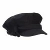 Jeanne Simmons Women's Classic Felt Newsboy Cap 2 Jeanne Simmons Women's Classic Felt Newsboy Cap -Adams Shop fu001nb black 4