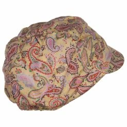 Jeanne Simmons Girl's Paisley Cabbie Cap -Adams Shop fu002cb yellow 3