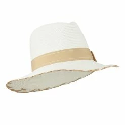 Something Special Floppy Grosgrain Hatband Panama Fedora 35 Something Special Floppy Grosgrain Hatband Panama Fedora -Adams Shop fu002cf white natural 4