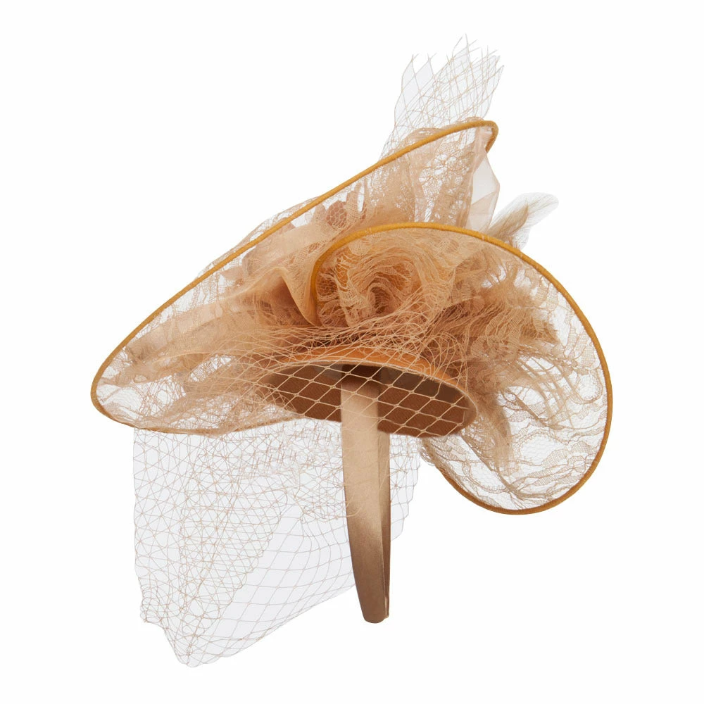 Something Special Fan Up Lace Flower Fascinator 4 Something Special Fan Up Lace Flower Fascinator - Image 2