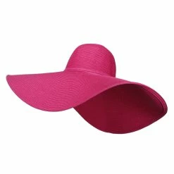Something Special Wavy Brim Paper Braid Sun Hat 51 Something Special Wavy Brim Paper Braid Sun Hat -Adams Shop fu002fw fuchsia 1