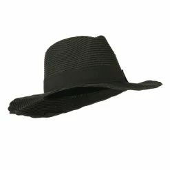 Something Special Floppy Grosgrain Hatband Panama Fedora 40 Something Special Floppy Grosgrain Hatband Panama Fedora -Adams Shop fu003cf black 4