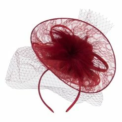 Something Special Fan Up Lace Flower Fascinator 28 Something Special Fan Up Lace Flower Fascinator -Adams Shop fu003df burgundy 3 2