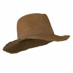 Something Special Floppy Grosgrain Hatband Panama Fedora 50 Something Special Floppy Grosgrain Hatband Panama Fedora -Adams Shop fu004cf brown 4