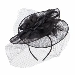 Something Special Fan Up Lace Flower Fascinator 30 Something Special Fan Up Lace Flower Fascinator -Adams Shop fu004df black 1 2