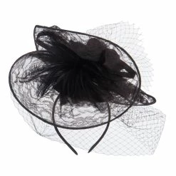 Something Special Fan Up Lace Flower Fascinator 32 Something Special Fan Up Lace Flower Fascinator -Adams Shop fu004df black 3 2