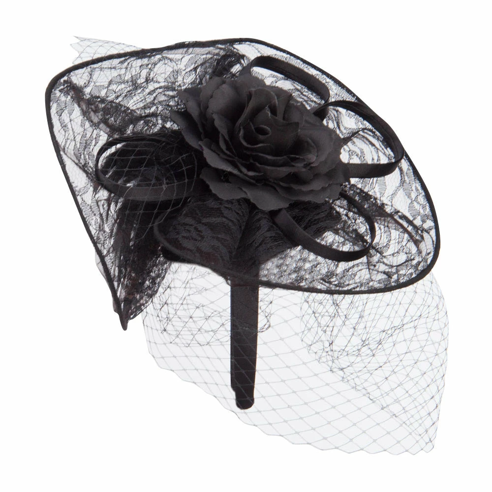 Something Special Fan Up Lace Flower Fascinator 14 Something Special Fan Up Lace Flower Fascinator - Image 12