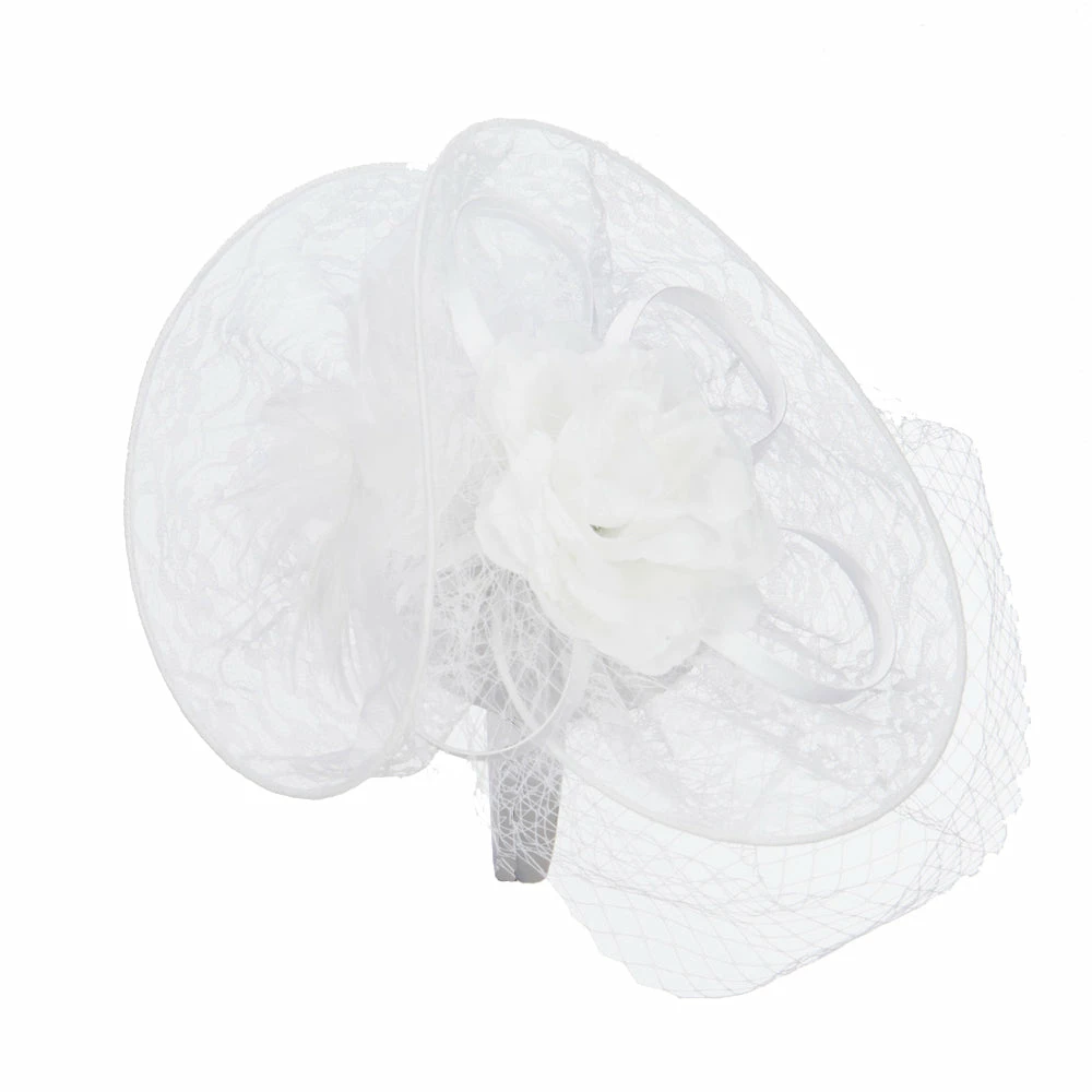 Something Special Fan Up Lace Flower Fascinator 22 Something Special Fan Up Lace Flower Fascinator - Image 20
