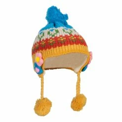 Jeanne Simmons Girl's Flowers Detailed Ski Beanie 25 Jeanne Simmons Girl's Flowers Detailed Ski Beanie -Adams Shop fw001bu blue 4