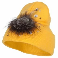 Something Special Flat Fur Snow Flake Cuff Beanie