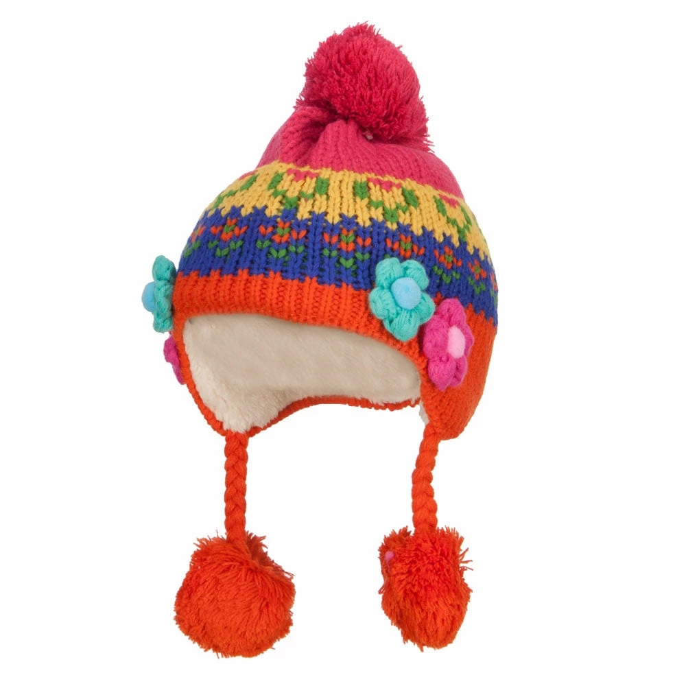 Jeanne Simmons Girl's Flowers Detailed Ski Beanie 13 Jeanne Simmons Girl's Flowers Detailed Ski Beanie - Image 11