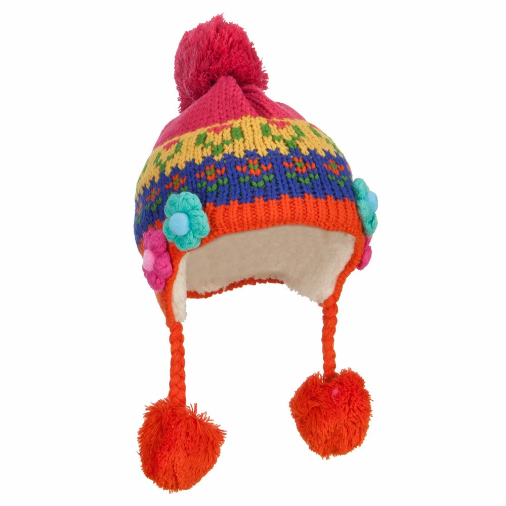 Jeanne Simmons Girl's Flowers Detailed Ski Beanie 16 Jeanne Simmons Girl's Flowers Detailed Ski Beanie - Image 14