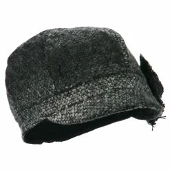 Jeanne Simmons Women's Flower 6 Panel Cabbie Cap -Adams Shop fw002cb grey 4 2