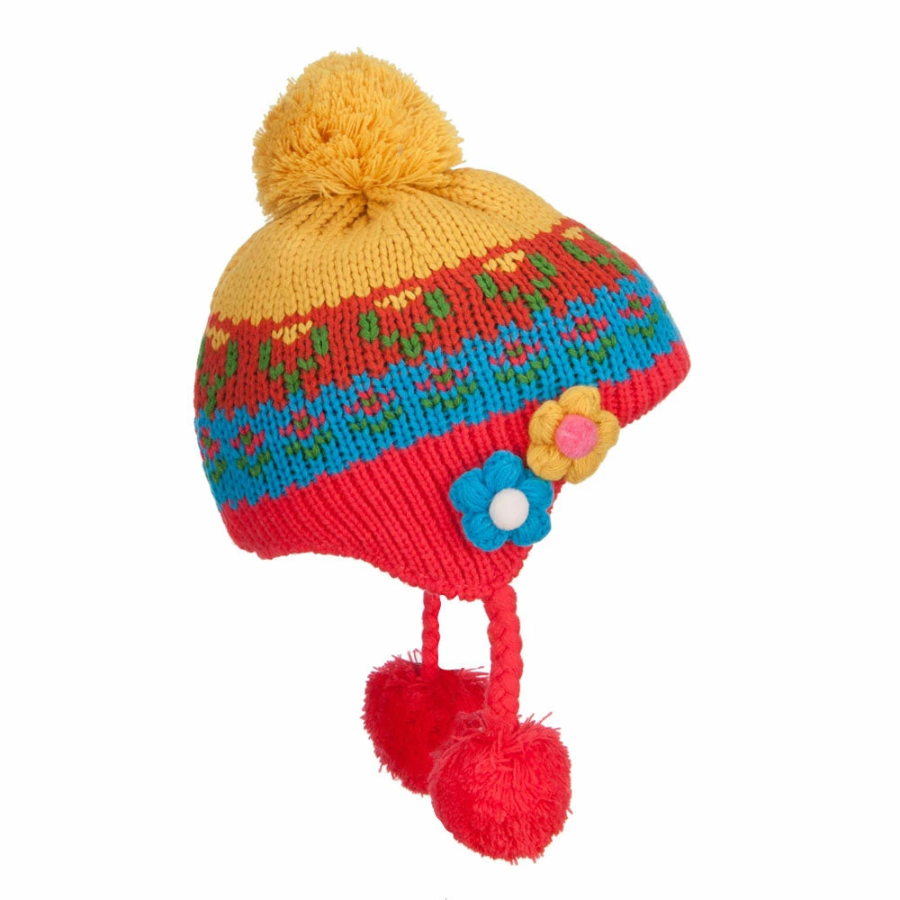 Jeanne Simmons Girl's Flowers Detailed Ski Beanie 7 Jeanne Simmons Girl's Flowers Detailed Ski Beanie - Image 5