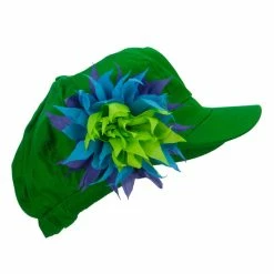 E4Hats Flower Cotton Elastic Newsboy Youth Cap 36 E4Hats Flower Cotton Elastic Newsboy Youth Cap -Adams Shop fy001nb lime 5