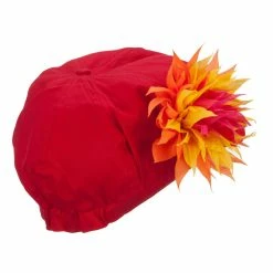 E4Hats Flower Cotton Elastic Newsboy Youth Cap 39 E4Hats Flower Cotton Elastic Newsboy Youth Cap -Adams Shop fy002nb red 3