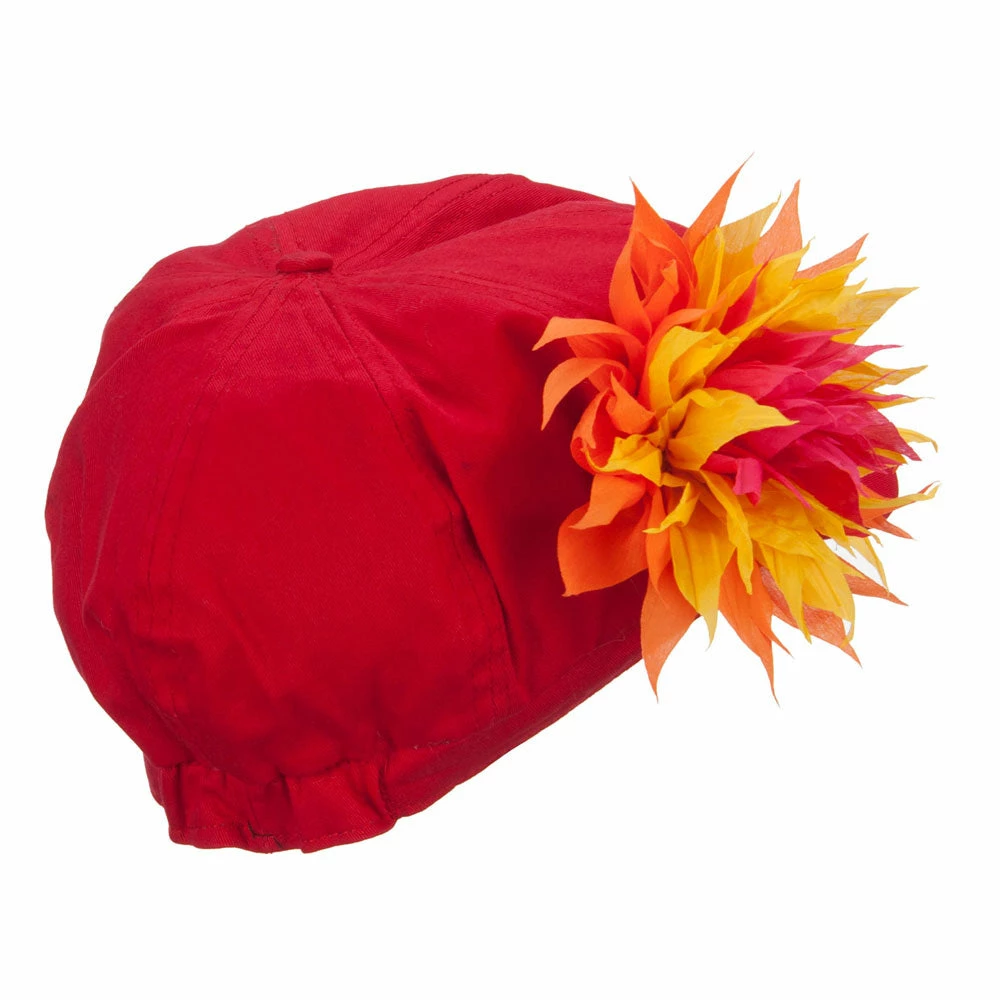 E4Hats Flower Cotton Elastic Newsboy Youth Cap 20 E4Hats Flower Cotton Elastic Newsboy Youth Cap - Image 18