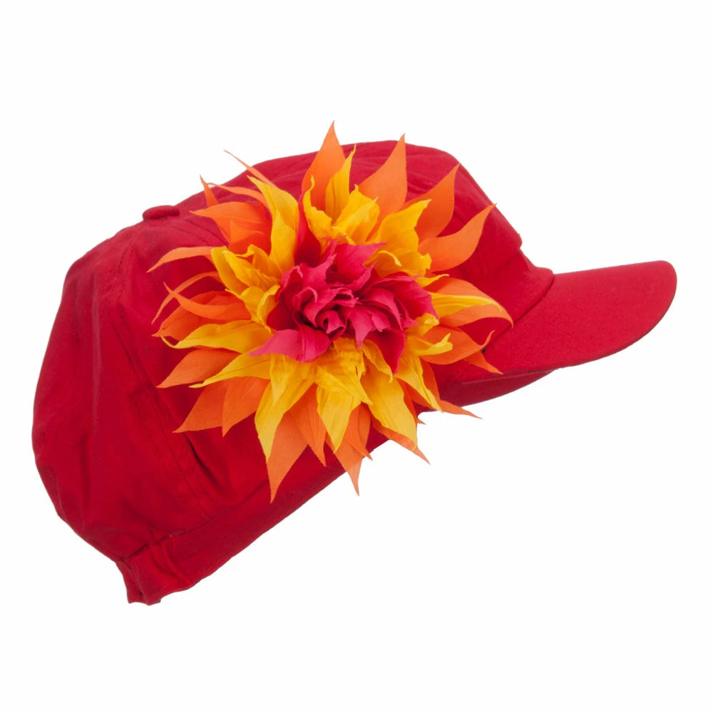 E4Hats Flower Cotton Elastic Newsboy Youth Cap 22 E4Hats Flower Cotton Elastic Newsboy Youth Cap - Image 20