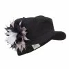 E4Hats Flower Cotton Elastic Newsboy Youth Cap -Adams Shop fy003nb black 1