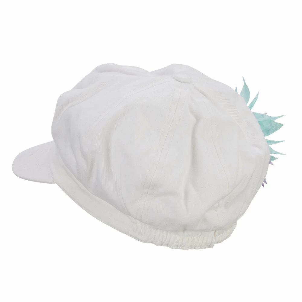 E4Hats Flower Cotton Elastic Newsboy Youth Cap 9 E4Hats Flower Cotton Elastic Newsboy Youth Cap - Image 7