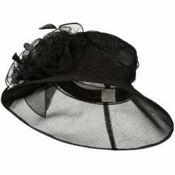 Something Special Glitter Bow Accent Organza Hat 48 Something Special Glitter Bow Accent Organza Hat -Adams Shop gb001fy 4