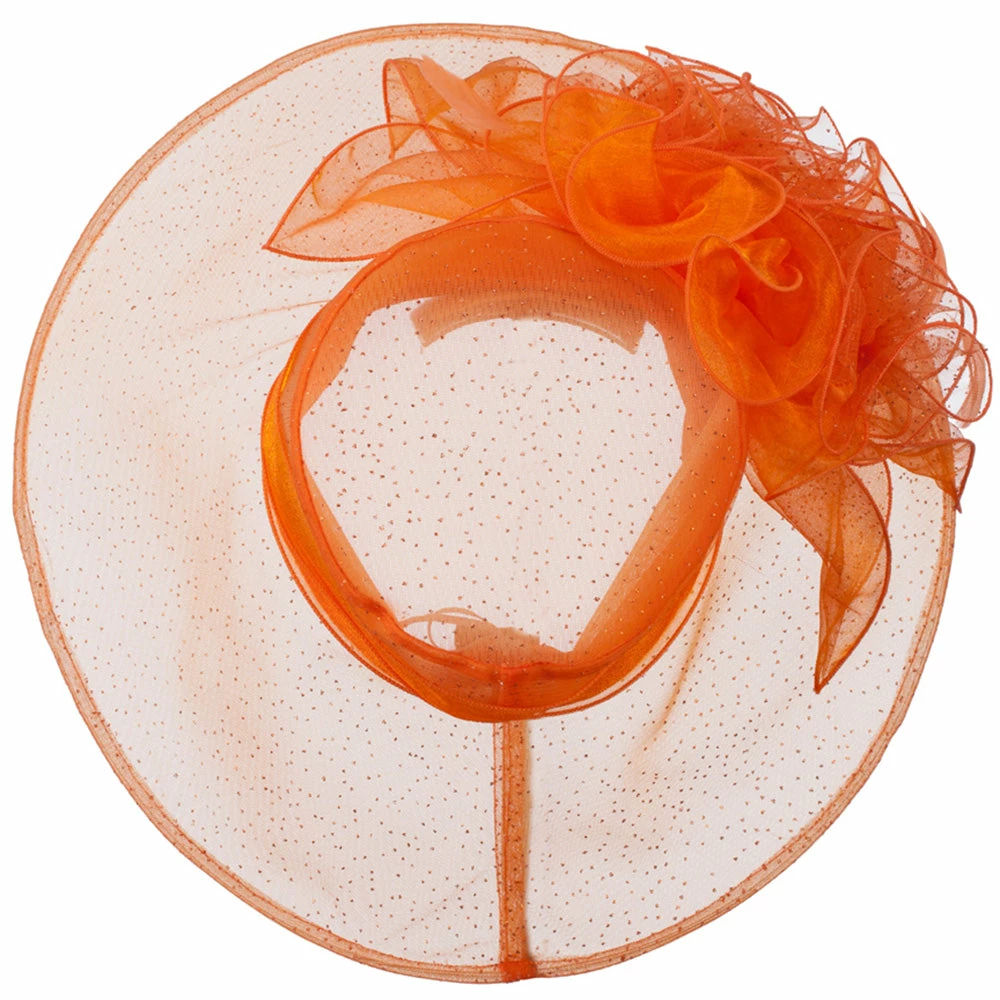 Something Special Glitter Bow Accent Organza Hat 11 Something Special Glitter Bow Accent Organza Hat - Image 9