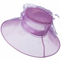 Something Special Glitter Bow Accent Organza Hat 38 Something Special Glitter Bow Accent Organza Hat -Adams Shop gb004fy 2