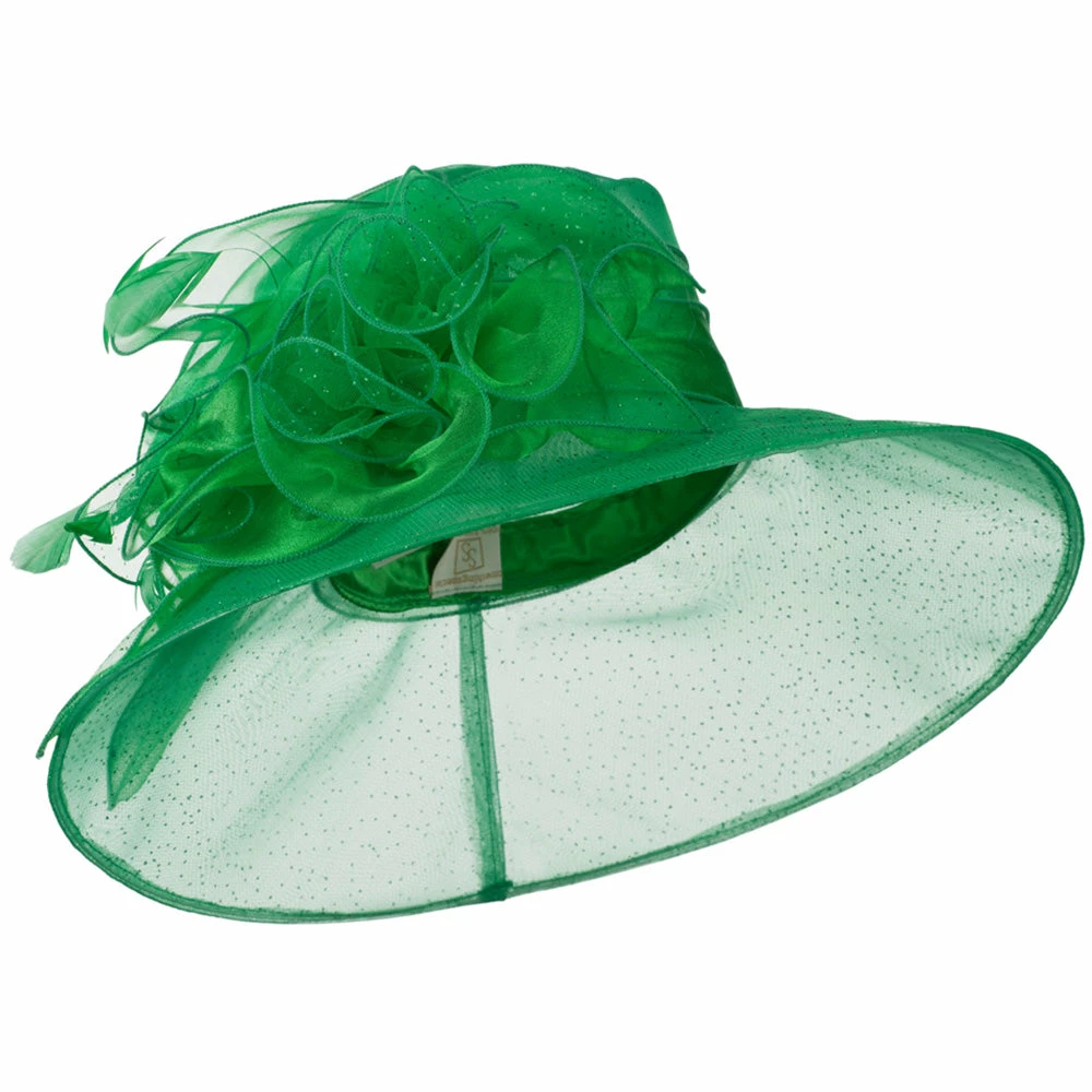 Something Special Glitter Bow Accent Organza Hat 18 Something Special Glitter Bow Accent Organza Hat - Image 16