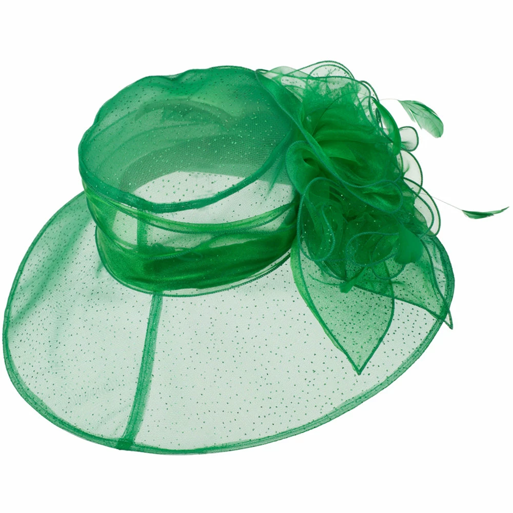 Something Special Glitter Bow Accent Organza Hat 22 Something Special Glitter Bow Accent Organza Hat - Image 20