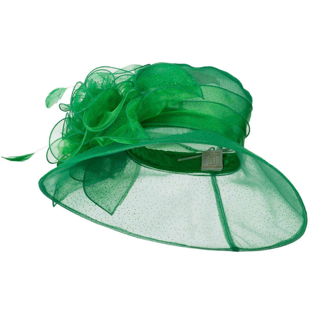 Something Special Glitter Bow Accent Organza Hat 20 Something Special Glitter Bow Accent Organza Hat - Image 18