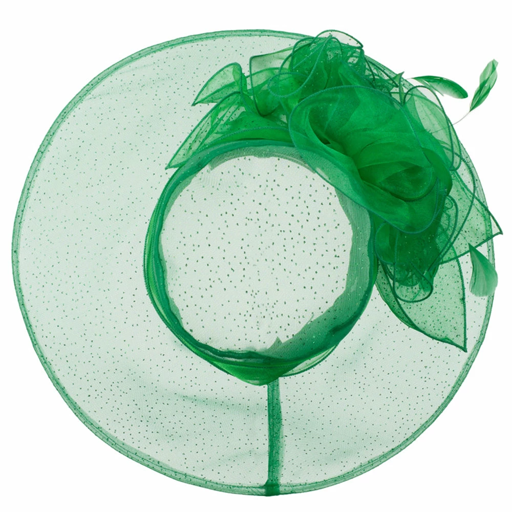 Something Special Glitter Bow Accent Organza Hat 21 Something Special Glitter Bow Accent Organza Hat - Image 19