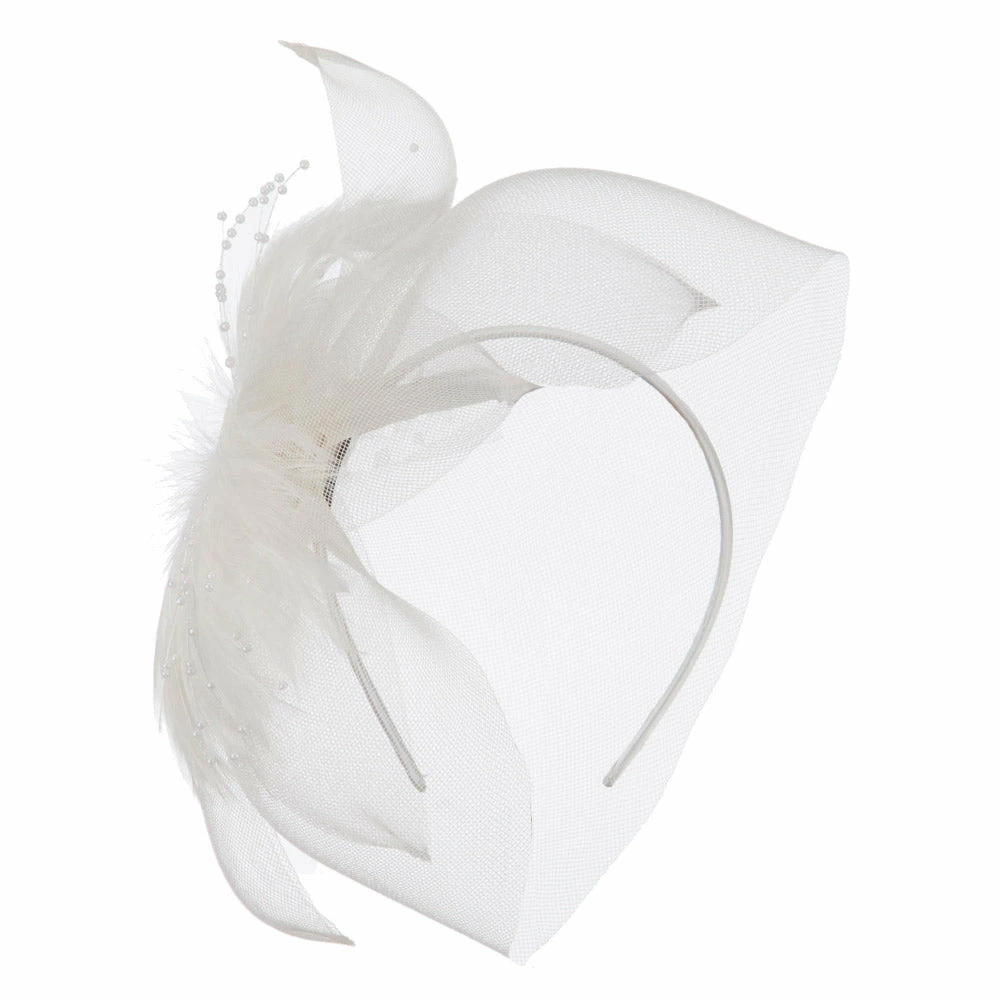 Magid Long Netting Detail Headband Fascinator 12 Magid Long Netting Detail Headband Fascinator - Image 10