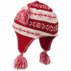 G And S Girl's Knit Helmet 48 G And S Girl's Knit Helmet -Adams Shop gh005yh red 2