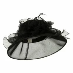 Something Special Glitter Big Bow Organza Hat 32 Something Special Glitter Big Bow Organza Hat -Adams Shop gl001fy black 1
