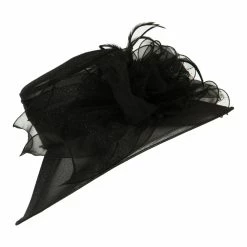 Something Special Glitter Big Bow Organza Hat 36 Something Special Glitter Big Bow Organza Hat -Adams Shop gl001fy black 5