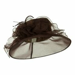 Something Special Glitter Big Bow Organza Hat