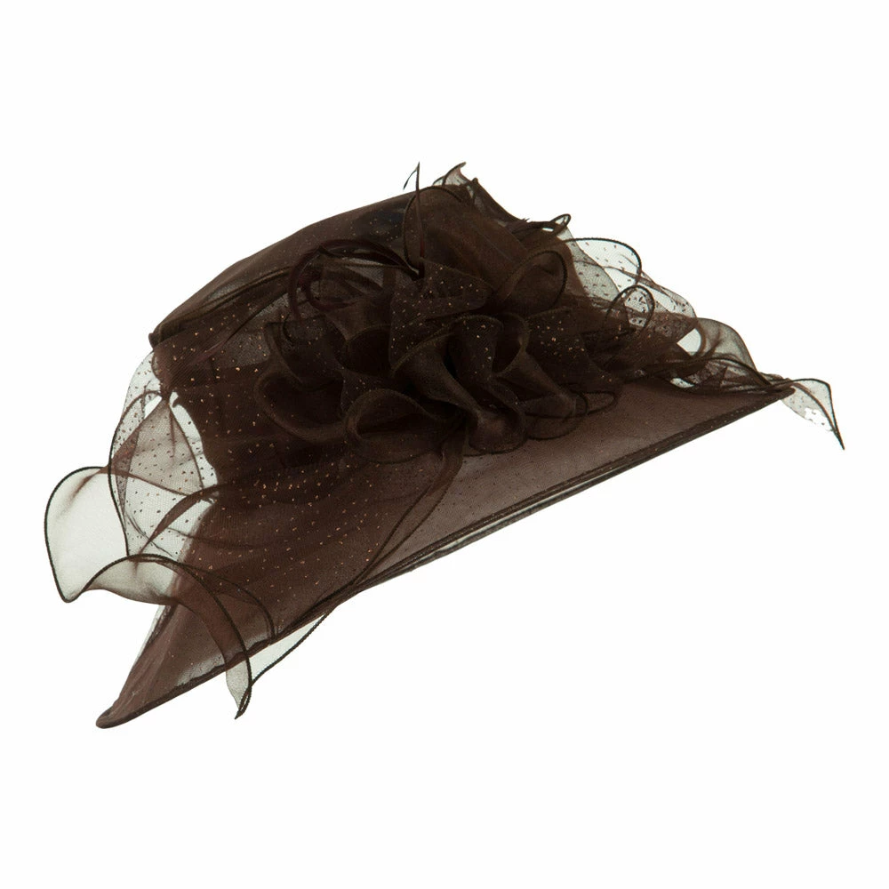 Something Special Glitter Big Bow Organza Hat 7 Something Special Glitter Big Bow Organza Hat - Image 5