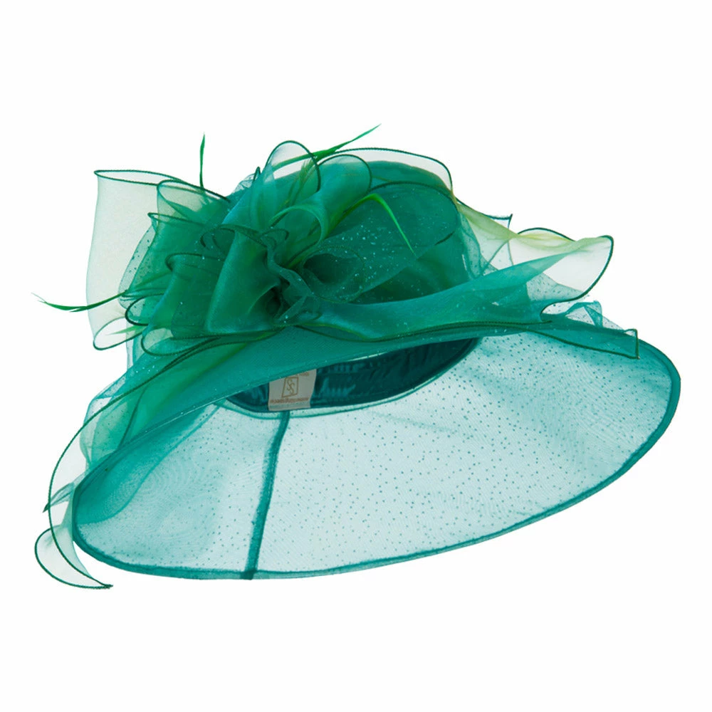 Something Special Glitter Big Bow Organza Hat 13 Something Special Glitter Big Bow Organza Hat - Image 11