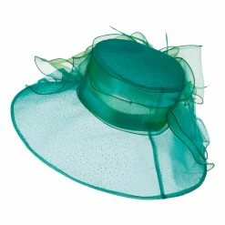 Something Special Glitter Big Bow Organza Hat 39 Something Special Glitter Big Bow Organza Hat -Adams Shop gl003fy green 3