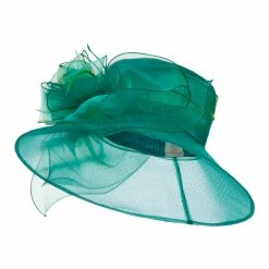 Something Special Glitter Big Bow Organza Hat 40 Something Special Glitter Big Bow Organza Hat -Adams Shop gl003fy green 4