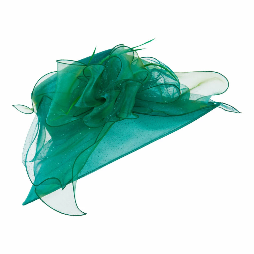 Something Special Glitter Big Bow Organza Hat 17 Something Special Glitter Big Bow Organza Hat - Image 15