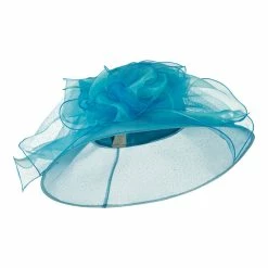 Something Special Glitter Big Bow Organza Hat 47 Something Special Glitter Big Bow Organza Hat -Adams Shop gl005fy turquoise 1